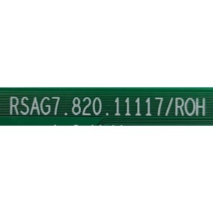 T-CON PARA TV HISENSE / NUMERO DE PARTE 301963 / RSAG7.820.11117/ROH / 310846 / TX2287ZLHG / PANEL HD550Y1U72-T0L2/GM/CKD3A/ROH / DISPLAY HV550QUB-F70 REV.2.0 / MODELO 55R6G	